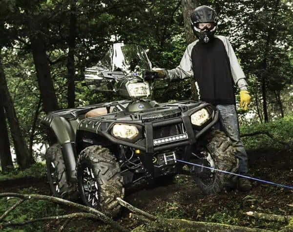 3500 Lb csörlő, szintetikus kötéllel, Sportsman 1000 - Image 3