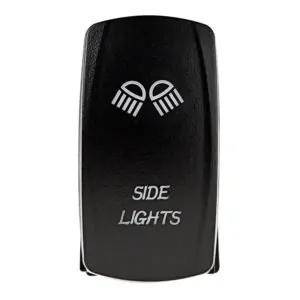 led rocker switch with legend side lights front