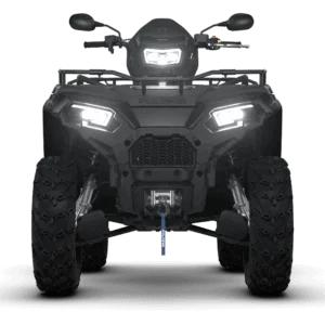 2026 ATV Sportsman 570EPS 2up SE T3b OnyxBlackSmoke cgi Front A26SED57CL