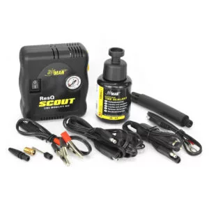 AirMan ResQ Scout 12V-os kompresszor és defektjavító készlet (100 ml tömítőanyaggal)