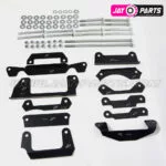 JayParts Komplett Lengőkar Vázmerevítő Lemez + Csavarkészlet (12 részes, KTL S355 Acél) – Polaris Scrambler / Sportsman 850 / 1000 (JP0008)