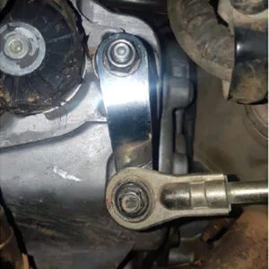 JayParts Polírozott Rozsdamentes Acél Váltókar (Bellcrank, 6 mm) – Polaris Scrambler / Sportsman 550 / 850 / 1000 / 1000 S (JP0018)