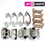 JayParts 12" Komplett Kétdugattyús Féknyereg és Konzol Készlet (4 db Féknyereg + 4 db Konzol) – Polaris Scrambler / Sportsman 850 / 1000 (JP0038)
