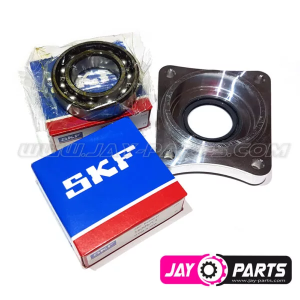 JayParts Heavy Duty AW7075 Alumínium Első Differenciálmű Kúpkerék-Fedél + 2 db SKF Csapágy – Polaris Sportsman High Lifter 850 / 1000 (2015–2017) (JP0060)