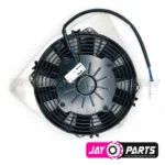 JayParts nagy teljesítményű SPAL hűtőventilátor (+170 m³/h) – Yamaha YFM 700R Raptor (2006–2009)