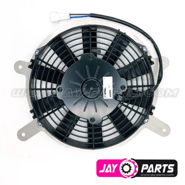 JayParts nagy teljesítményű SPAL hűtőventilátor (+170 m³/h) – Yamaha Grizzly 700 / Kodiak 700 (2015–)