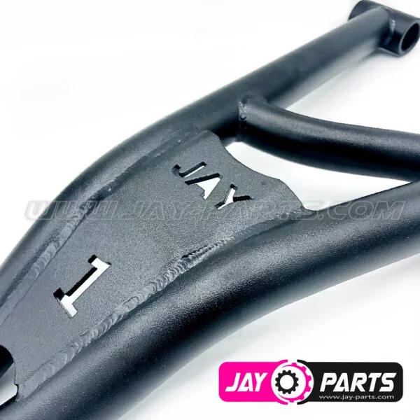JayParts JAY1 Erősített Első Alsó A-Lengőkar Készlet (Bal + Jobb) Gömbfejekkel és Szilentekkel – Polaris Scrambler / Sportsman 850 / 1000 (JP0119)