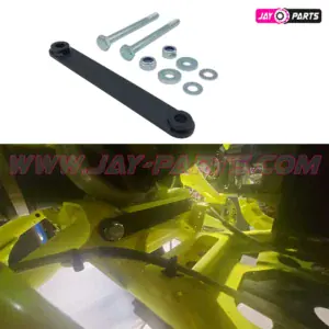 JayParts Hátsó Lengőkar Vázmerevítő Lemez + Csavarkészlet (Elülső/Alsó) – Polaris Scrambler / Sportsman XP 1000 S (JP0248)