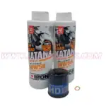 JayParts Ipone Katana 10W-50 HD motorolaj-csere szett – Polaris Scrambler / Sportsman 450–1000