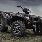 Polaris 2878709 acél első gallytörő oldalnézet