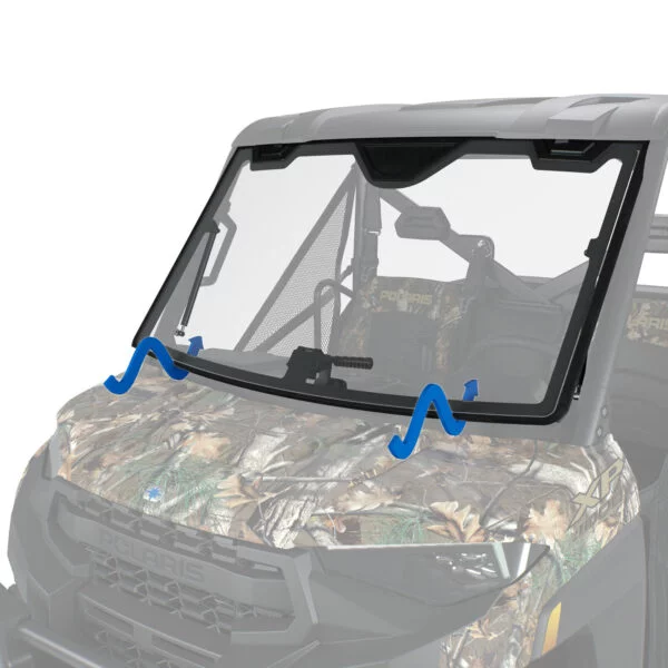 Polaris Gyári Felnyitható Első Üveg Szélvédő – Ranger XP 1000 / Ranger 1000 / XP Kinetic / Pro XD (2889020) (6. kép)