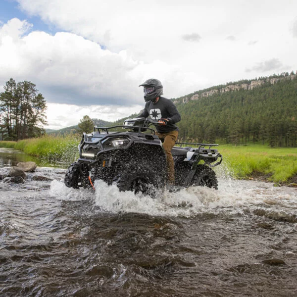 Polaris Sportsman 570 első gallytörő 2884844 gyári acél Front Trail Bumper lökhárító (4. kép)