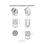 Quad Lock Csuklós Szögállító Adapter (Knuckle Adaptor) Kormány és Tükör Konzolokhoz (QLP-MOT-KA) (2. kép)