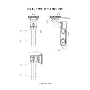Quad Lock Fék- és Kuplung-főfékhenger Bilincs Telefontartó Konzol (QLM-CLH) (2. kép)