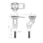 Quad Lock PRO CNC Alumínium Kormánybefogó Csavar Telefontartó Konzol M8 (QLM-HBC-PRO) (2. kép)