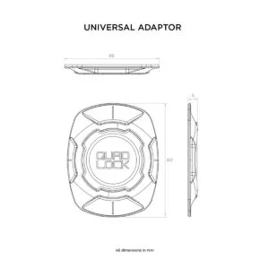 Quad Lock Univerzális Felragasztható Telefon Adapter V3 – 3M VHB Rögzítéssel (QLA-UNI-3) (2. kép)