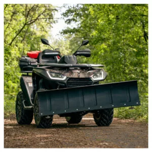 SHARK 150 cm-es (59") univerzális acél ATV / UTV hótoló szett QUICK gyorscsatlakozós adapterrel