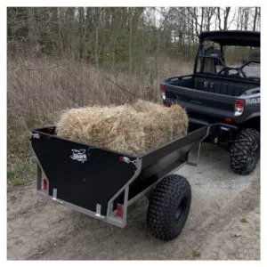 SHARK WOOD 550-G2 billenőplatós, négytengelyes (tandem) ATV / UTV utánfutó (550 kg)